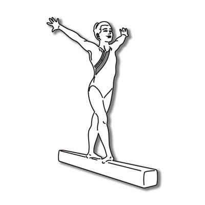 Stamping Station - Balance Beam Gymnast